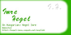 imre hegel business card
